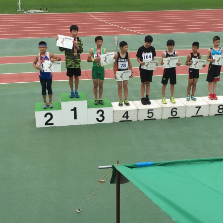 小学生全道大会　男子６年走り幅跳び３位入賞