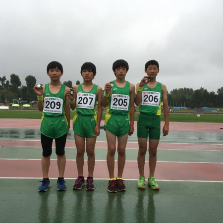 小学生全道大会　男子６年リレーチーム６位入賞②